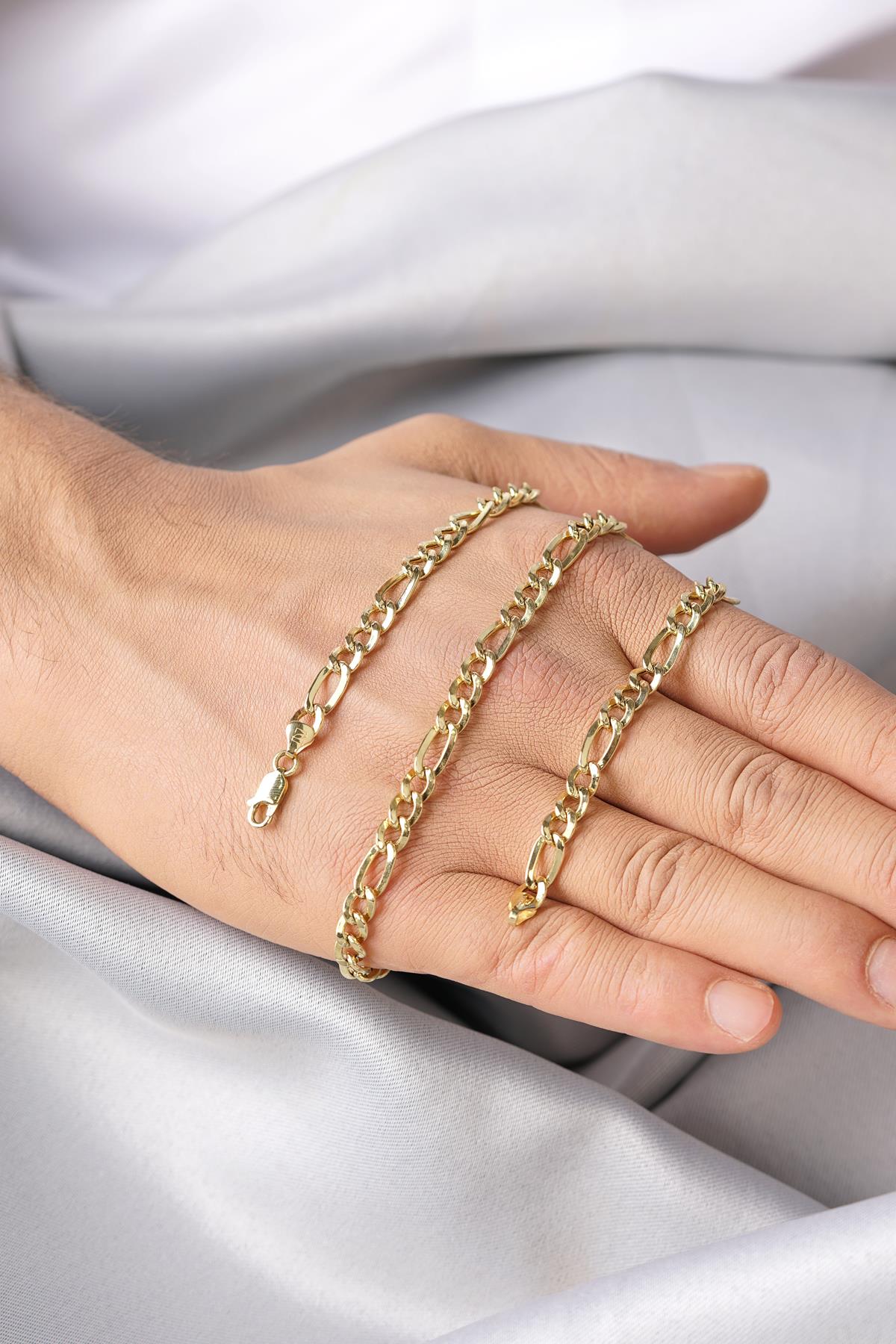 14ct Gold Figaro Chain 0.190 inch