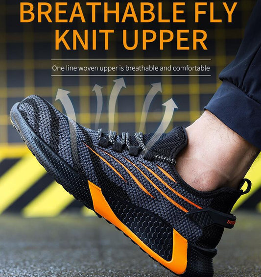 Unisex Safety Shoes Women Steel Toe Shoes Men Work Sneakers Safety Shoes Men Lightweight Work Boots Indestructible Work Shoes 48