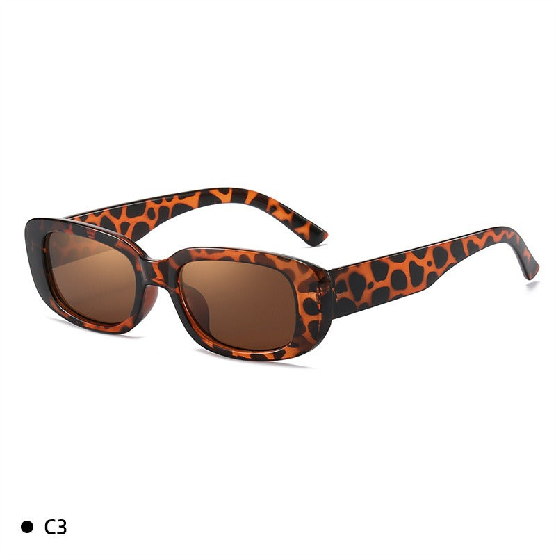 New Sunglasses PC Block Sunglasses Fashionable Square Glasses Painted Twice