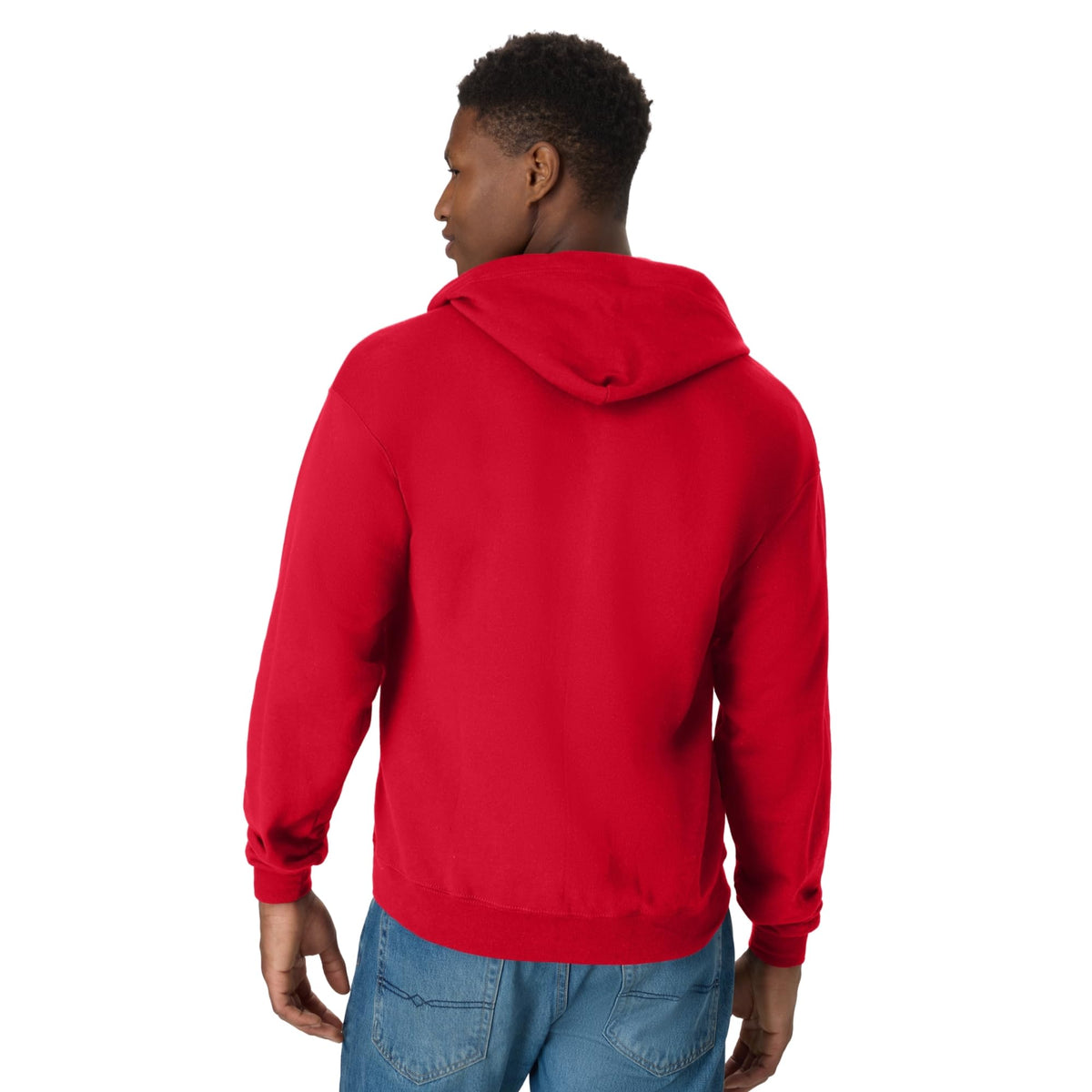 Hanes EcoSmart fleecevest met capuchon en ritssluiting voor heren