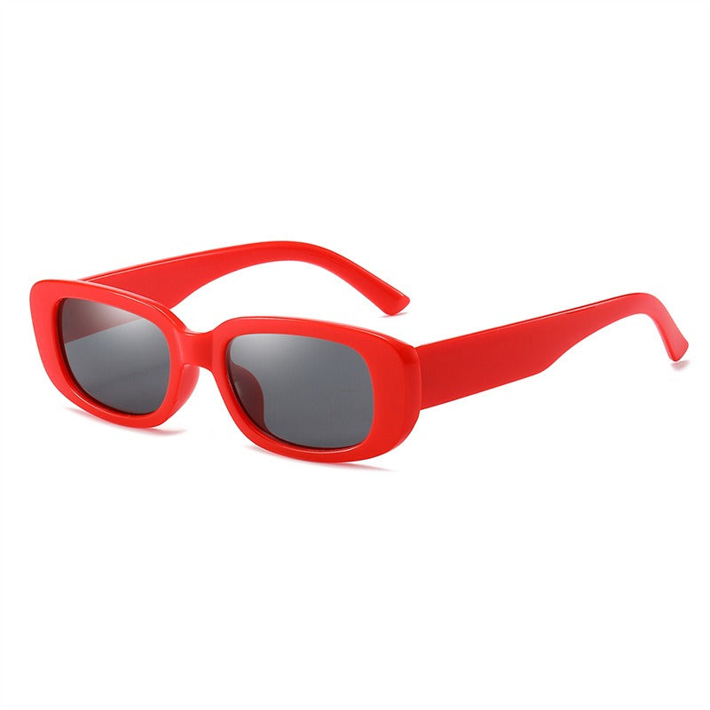 New Sunglasses PC Block Sunglasses Fashionable Square Glasses Painted Twice