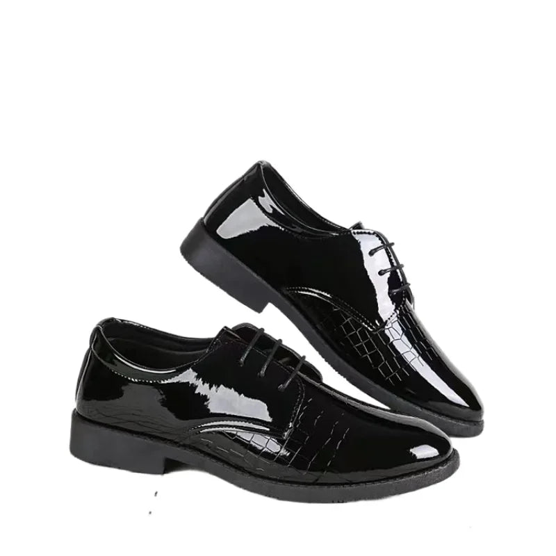 Men Leather Shoes Business Formal Fashion Leather Shoes Korean Style Casual Youth Versatile Men Leather Shoes
