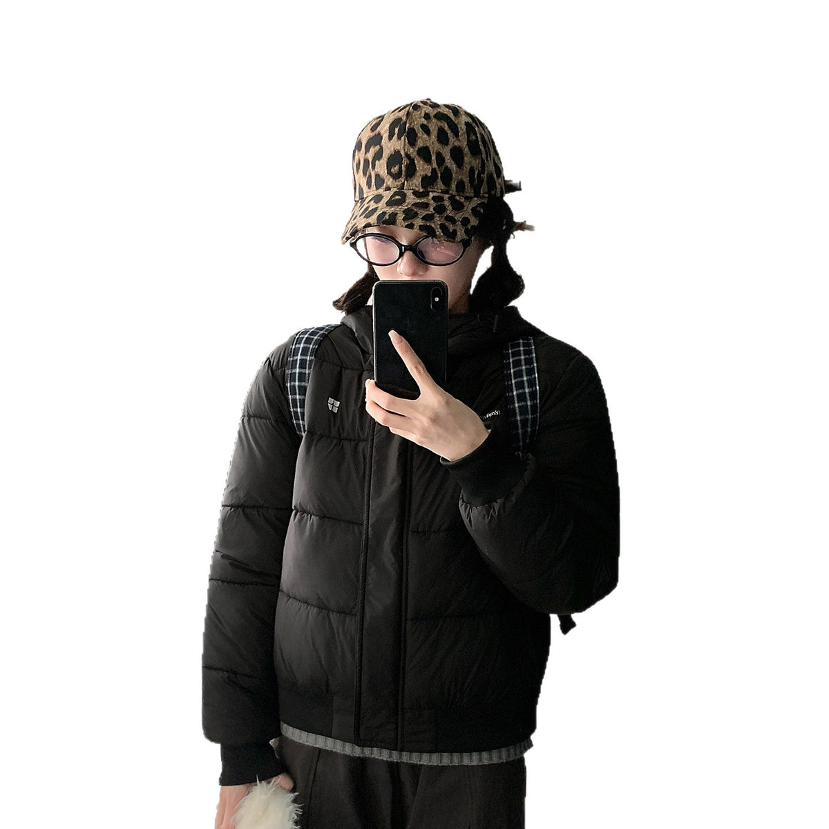 Women's  Retro Hooded Padded Jacket Thick Warm Winter Short Coat for Petite